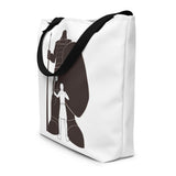 David and Goliath All-Over Print Large Tote Bag