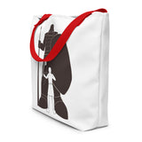 David and Goliath All-Over Print Large Tote Bag