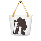 David and Goliath All-Over Print Large Tote Bag