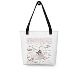 Casting the Net Spacious and Trendy Polyester Tote Bag