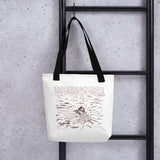 Casting the Net Spacious and Trendy Polyester Tote Bag