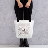 Casting the Net Spacious and Trendy Polyester Tote Bag