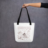 Casting the Net Spacious and Trendy Polyester Tote Bag