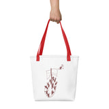 Peter Walking on Water_No Waves Trendy Polyester Fabric Tote bag