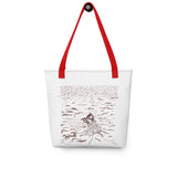 Casting the Net Spacious and Trendy Polyester Tote Bag