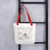 Casting the Net Spacious and Trendy Polyester Tote Bag