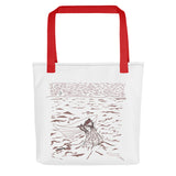 Casting the Net Spacious and Trendy Polyester Tote Bag