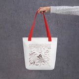 Casting the Net Spacious and Trendy Polyester Tote Bag