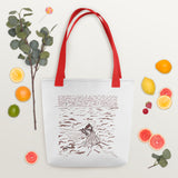 Casting the Net Spacious and Trendy Polyester Tote Bag