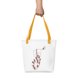 Peter Walking on Water_No Waves Trendy Polyester Fabric Tote bag