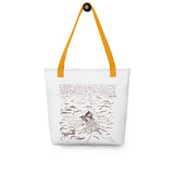 Casting the Net Spacious and Trendy Polyester Tote Bag