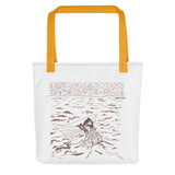 Casting the Net Spacious and Trendy Polyester Tote Bag