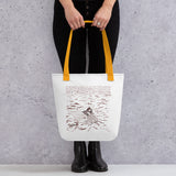 Casting the Net Spacious and Trendy Polyester Tote Bag