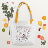 Casting the Net Spacious and Trendy Polyester Tote Bag