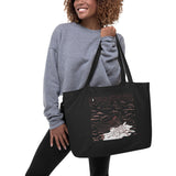 Casting the Net Large size Stylish design Eco-friendly Tote Bag