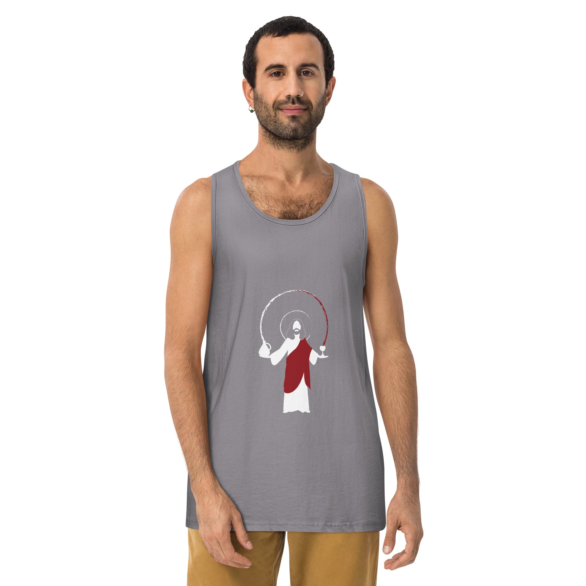 Water-to-Wine Men’s Sleeveless Summer Essential Premium Quality Tank Top