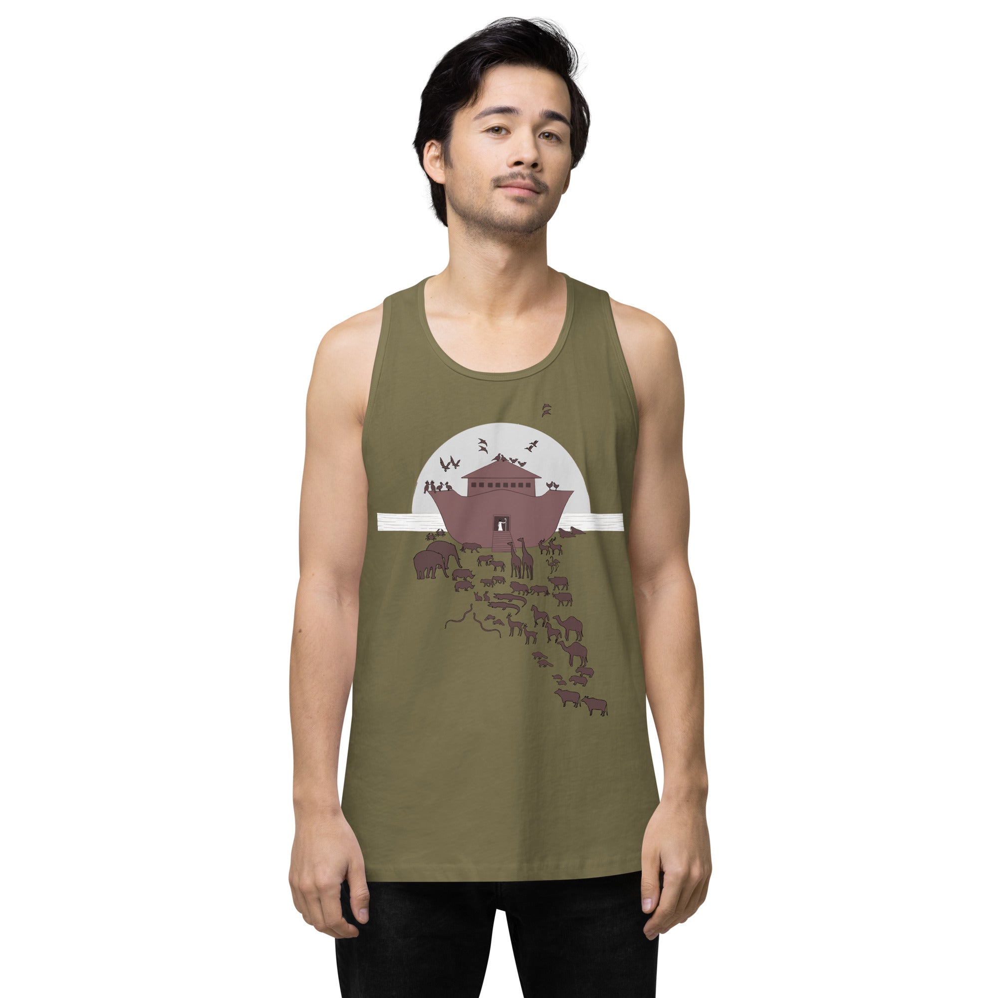 Noah's Ark Men’s Premium Relaxed Fit Tank Top