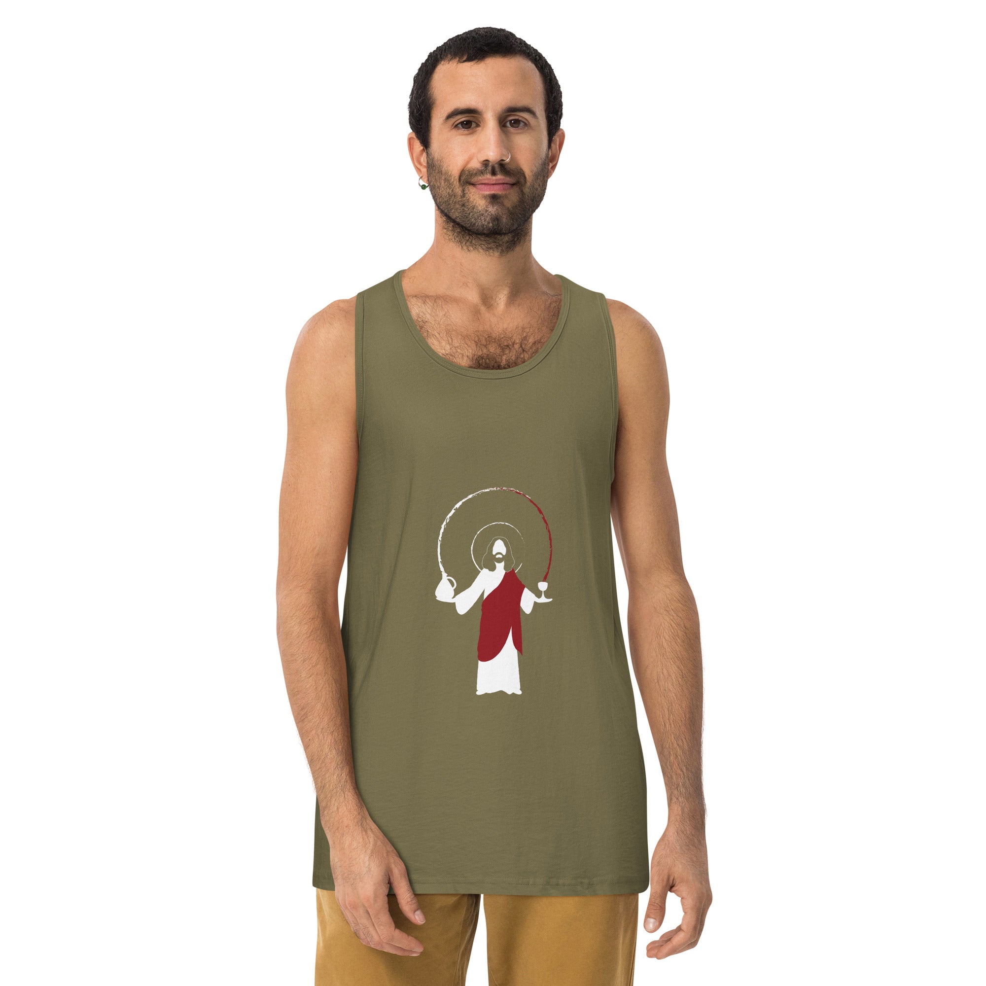 Water-to-Wine Men’s Sleeveless Summer Essential Premium Quality Tank Top