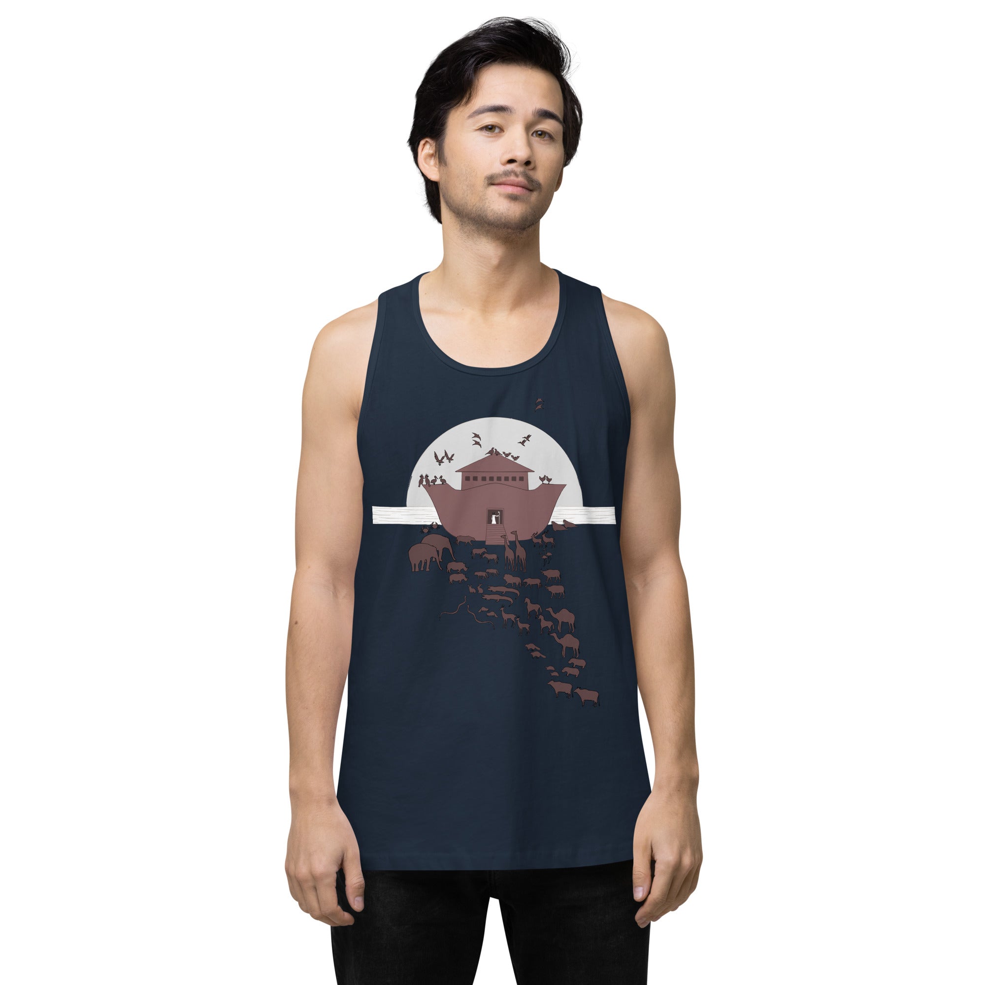 Noah's Ark Men’s Premium Relaxed Fit Tank Top