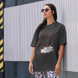 Casting the Net Women’s Oversized Fashionable Comfortable Trendy T-Shirt