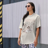 Casting the Net Women’s Oversized Fashionable Comfortable Trendy T-Shirt