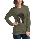 David and Goliath Unisex Long Sleeve Tee