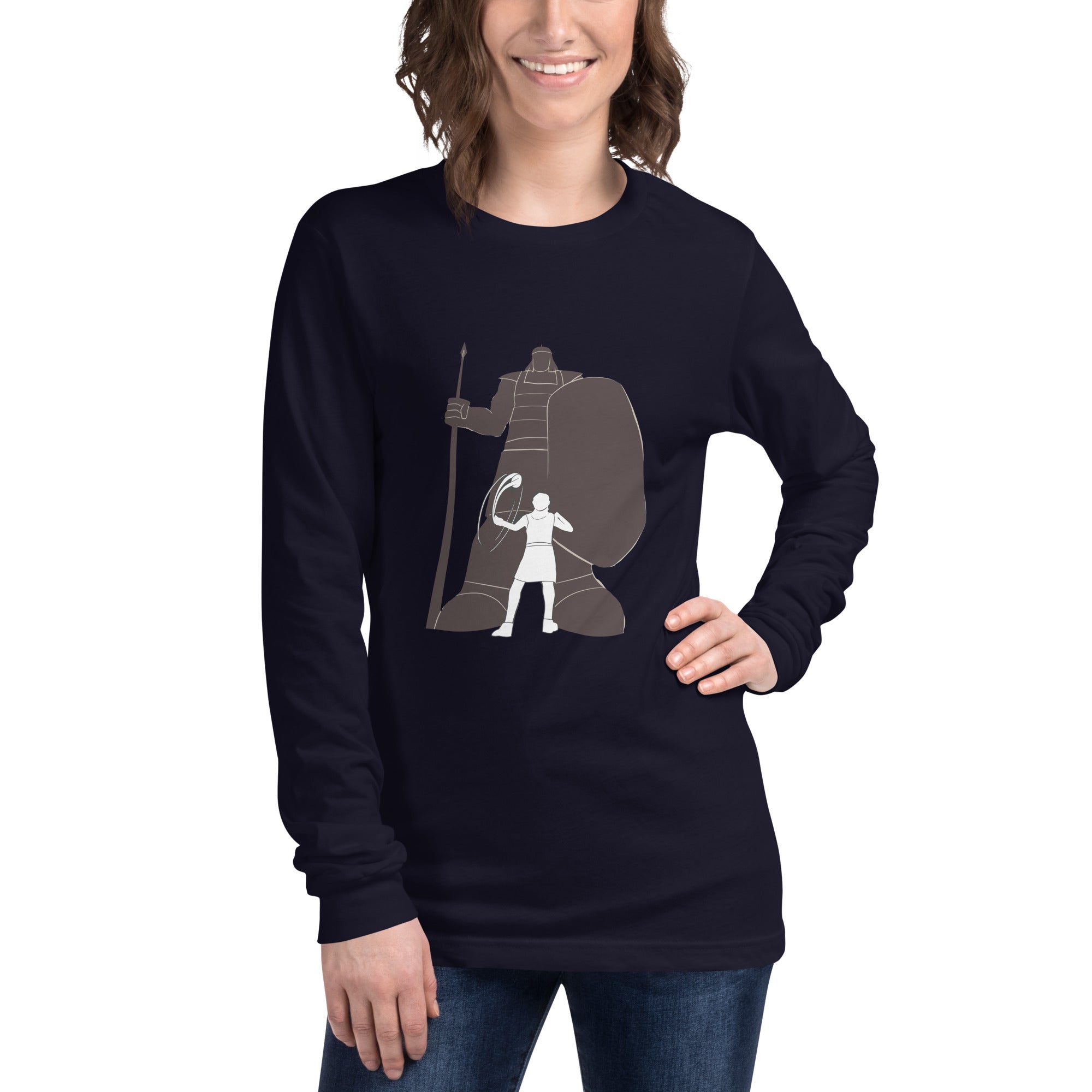 David and Goliath Unisex Long Sleeve Tee