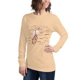 Peter Walking on Water Women's Long Sleeve Cotton Tee