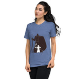 David and Goliath Women's Vintage Retro Design Unique Style Short Sleeve T-Shirt