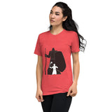 David and Goliath Women's Vintage Retro Design Unique Style Short Sleeve T-Shirt