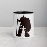 David and Goliath Ceramic Mug with Color Inside