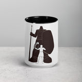 David and Goliath Ceramic Mug with Color Inside