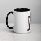 David and Goliath Ceramic Mug with Color Inside