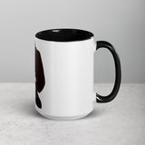 David and Goliath Ceramic Mug with Color Inside