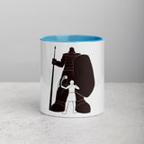 David and Goliath Ceramic Mug with Color Inside