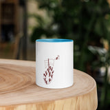 Peter Walking on Water_No Waves Colored Rim Inside and Handle Mug