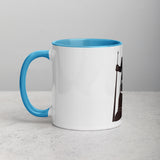 David and Goliath Ceramic Mug with Color Inside