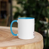 Peter Walking on Water_No Waves Colored Rim Inside and Handle Mug