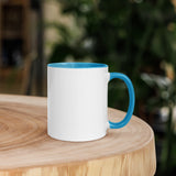 Peter Walking on Water_No Waves Colored Rim Inside and Handle Mug