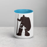 David and Goliath Ceramic Mug with Color Inside