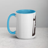 David and Goliath Ceramic Mug with Color Inside