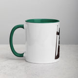 David and Goliath Ceramic Mug with Color Inside