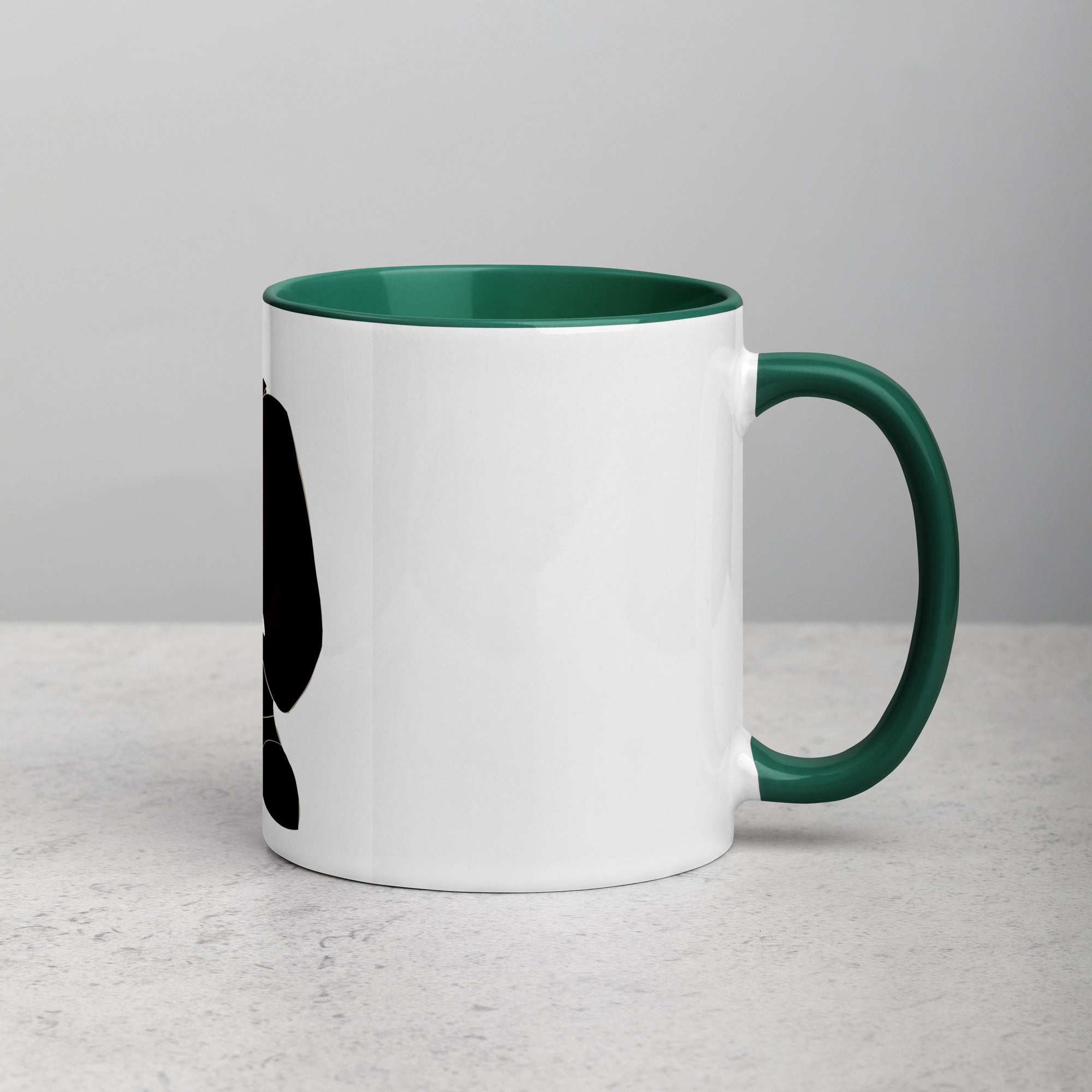 David and Goliath Ceramic Mug with Color Inside