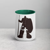 David and Goliath Ceramic Mug with Color Inside