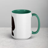 David and Goliath Ceramic Mug with Color Inside