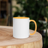 Peter Walking on Water_No Waves Colored Rim Inside and Handle Mug