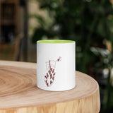 Peter Walking on Water_No Waves Colored Rim Inside and Handle Mug
