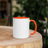 Peter Walking on Water_No Waves Colored Rim Inside and Handle Mug