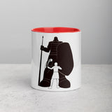David and Goliath Ceramic Mug with Color Inside