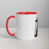David and Goliath Ceramic Mug with Color Inside